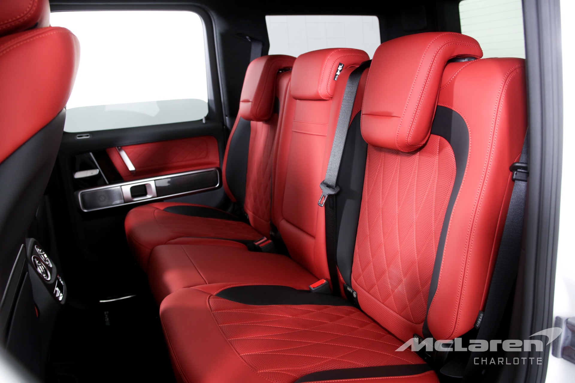 Red Interior Mercedes Benz G Wagon White Avtomobilnij